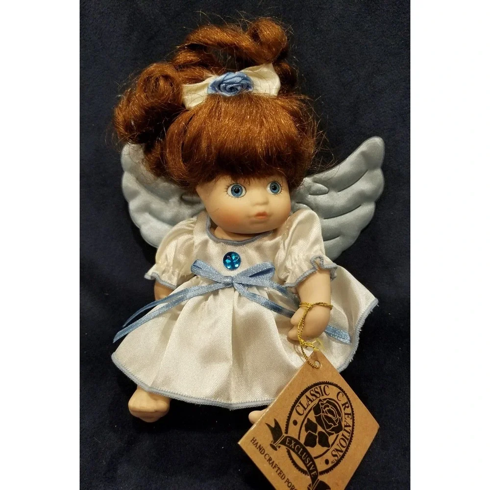 Classic Creations Hand Crafted Miniature Porcelain Dolls Set of 3